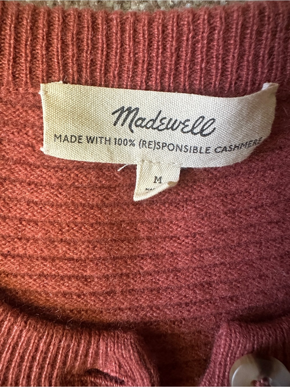 Madewell Cashmere Deville Cardigan Sweater - Picture 2 of 3